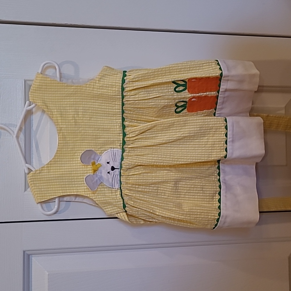 EUC Copper Key 3t easter rabbit dress